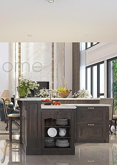  Mẫu thiết kế nội thất phòng bếp căn hộ Duplex cao cấp